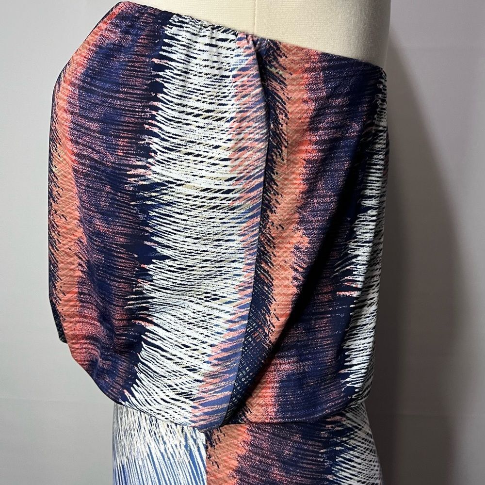Veronica M Womens Maxi Dress Strapless Solana Multicolor Blouson Size XS - Picture 6 of 10